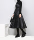 black midi sleeveless dress